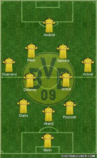 Borussia Dortmund Formation 2018