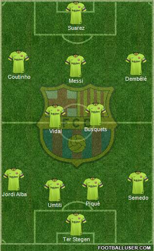F.C. Barcelona Formation 2018