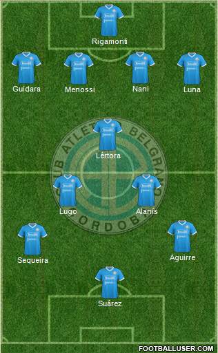 Belgrano de Córdoba football formation