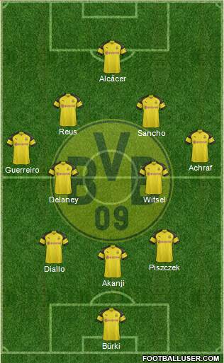 Borussia Dortmund Formation 2018