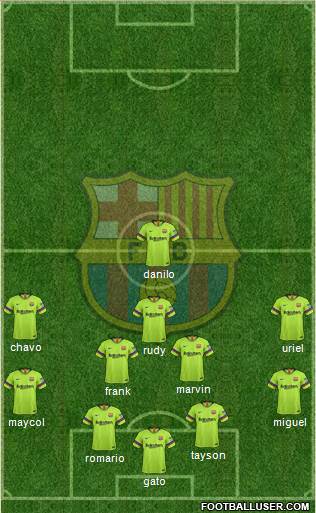 F.C. Barcelona Formation 2018