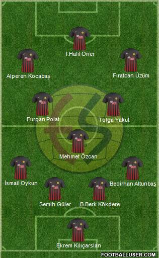 Eskisehirspor football formation