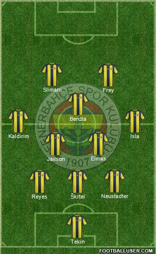 Fenerbahçe SK Formation 2018