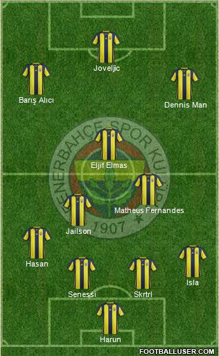 Fenerbahçe SK Formation 2018