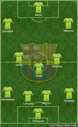 F.C. Barcelona Formation 2018