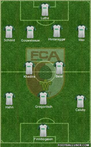 FC Augsburg Formation 2018