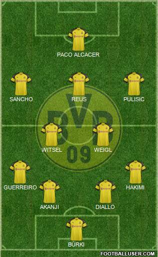 Borussia Dortmund Formation 2018