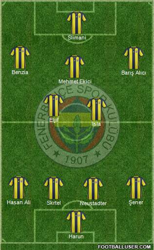 Fenerbahçe SK Formation 2018