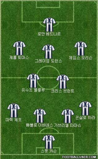 West Bromwich Albion Formation 2018