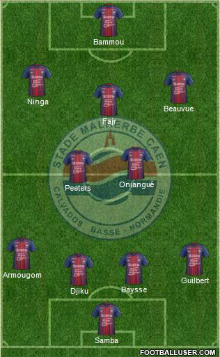 Stade Malherbe Caen Basse-Normandie football formation