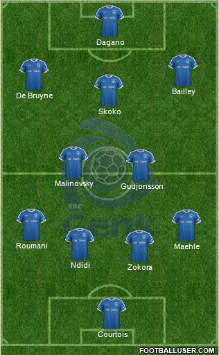 K Racing Club Genk football formation