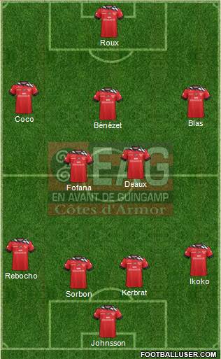 En Avant de Guingamp football formation