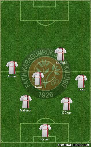 Fatih Karagümrük Formation 2018