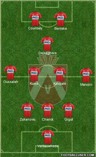 KV Kortrijk Voetbalt Formation 2018