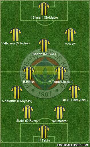 Fenerbahçe SK Formation 2018