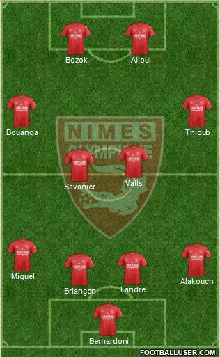 Nîmes Olympique Formation 2018