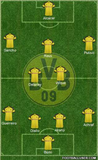 Borussia Dortmund Formation 2018