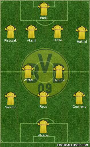 Borussia Dortmund Formation 2018