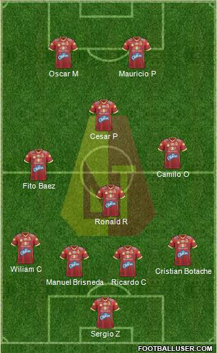 CC Deportes Tolima Formation 2018