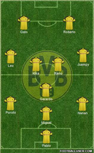 Borussia Dortmund Formation 2018