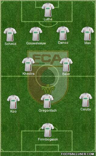 FC Augsburg Formation 2018