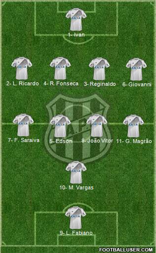 AA Ponte Preta Formation 2018
