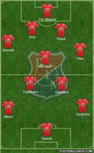 CD Independiente Medellín football formation