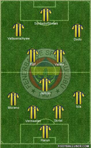 Fenerbahçe SK Formation 2018