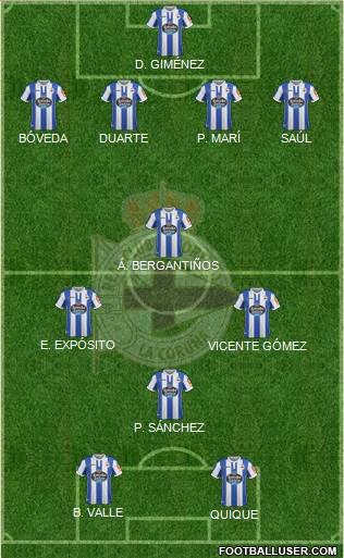 R.C. Deportivo de La Coruña S.A.D. Formation 2018