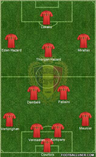 Belgium Formation 2018