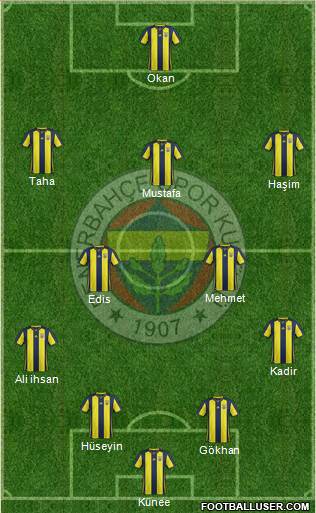 Fenerbahçe SK Formation 2018