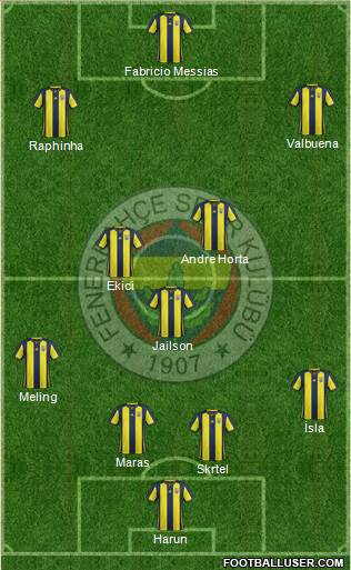 Fenerbahçe SK Formation 2018