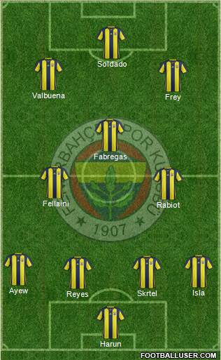 Fenerbahçe SK Formation 2018