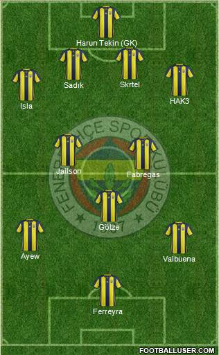 Fenerbahçe SK Formation 2018