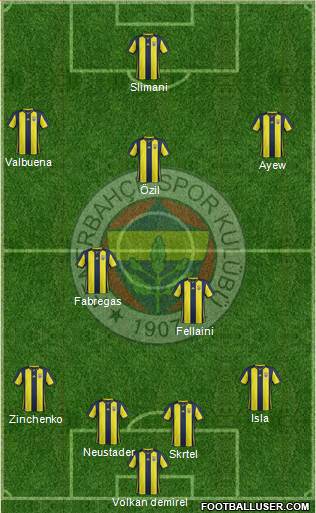 Fenerbahçe SK Formation 2018