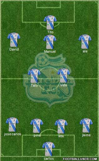 Club Puebla de la Franja Formation 2018