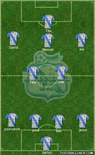 Club Puebla de la Franja football formation