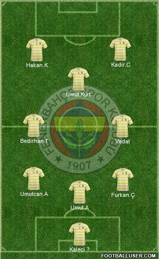 Fenerbahçe SK Formation 2019