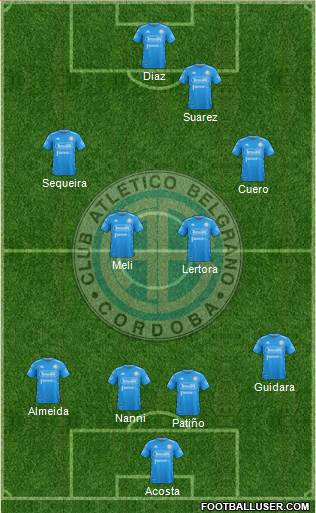 Belgrano de Córdoba football formation