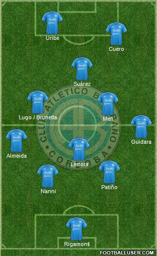 Belgrano de Córdoba football formation