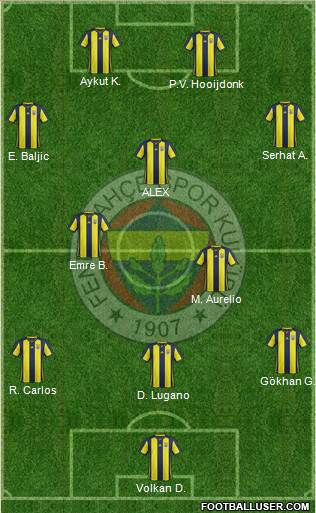 Fenerbahçe SK Formation 2019