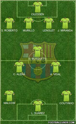 F.C. Barcelona Formation 2019