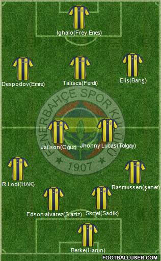 Fenerbahçe SK Formation 2019