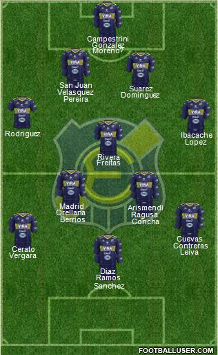 CD Everton de Viña del Mar S.A.D.P. Formation 2019