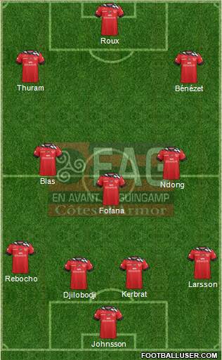 En Avant de Guingamp football formation