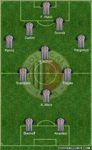 Ascoli 4-4-2 football formation