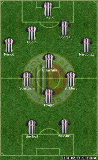 Ascoli 4-4-2 football formation