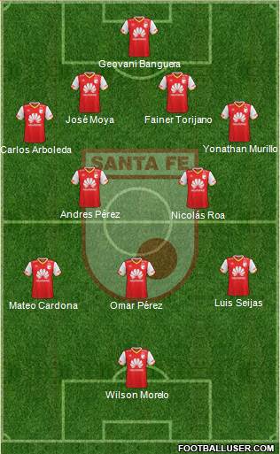 Santa Fe CD football formation