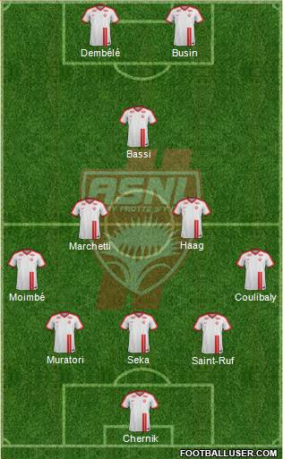 A.S. Nancy Lorraine football formation