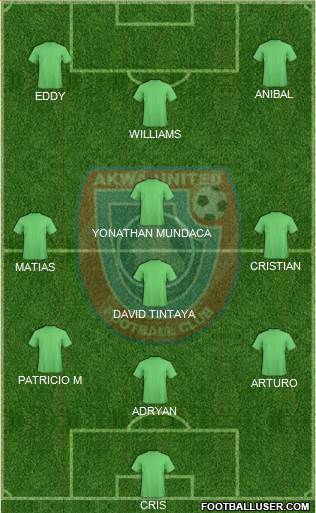 Akwa United FC Formation 2019